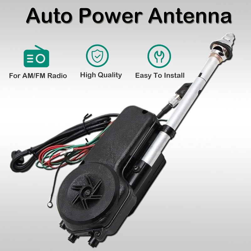 Anina Universal 12V Car Power Radio Antenna Fully Automatic Retractable Power Antenna Assembly Design for Am Fm Radio Antenna Mast Replacement Kit - Image 2